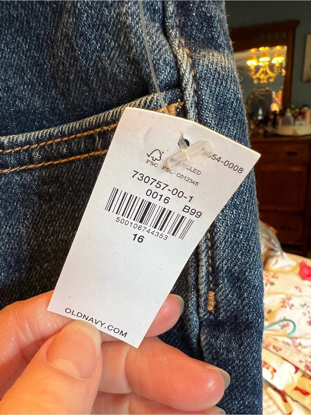 NWT Old Navy Dark Blue Girls’ Straight-Leg Jeans